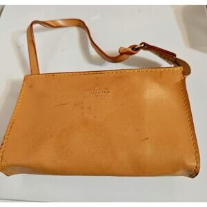 Louis Vuitton Vachetta Leather Wristlet Mini Bag Pochette 1980s-90s hard 2 find